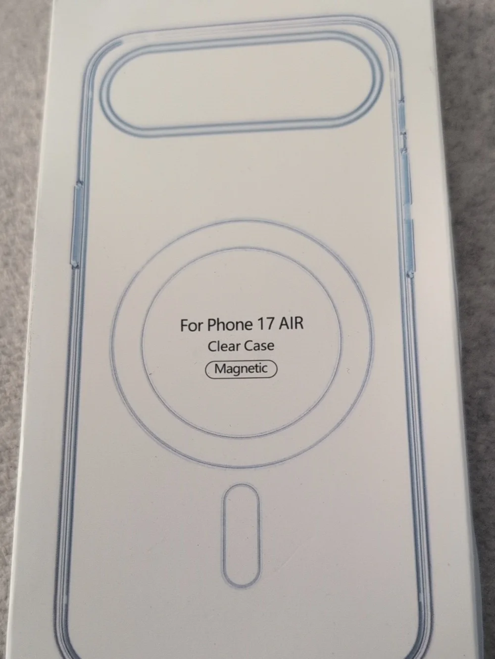 Clear Magnetic Phone Case for Phone 17 AIR - Transparent